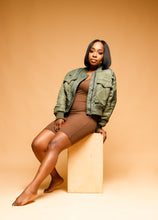 Load image into Gallery viewer, "HBCU Girl" Embroidered Bomber Jacket