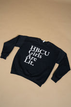 Load image into Gallery viewer, Studded HBCU Girls Are Lit. Sweatshirt
