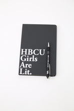 Load image into Gallery viewer, HBCU Girls Are Lit. Journal and Pen
